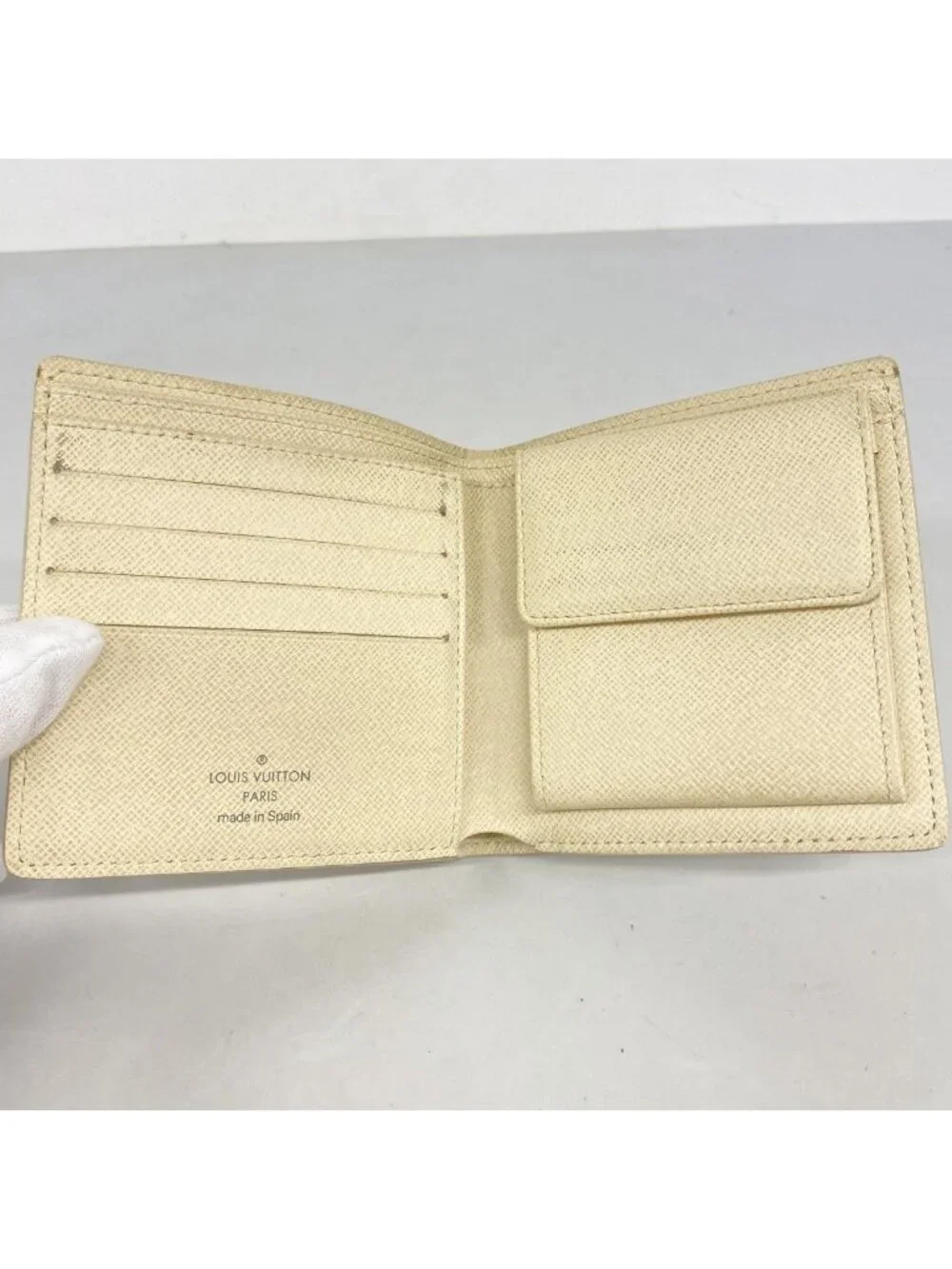 Louis Vuitton Wallet Damier Azur Portefeuille Marco White